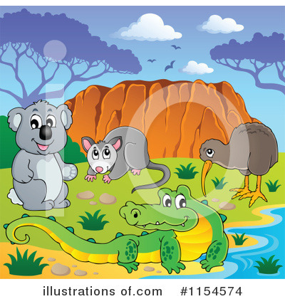 Aussie Animals Clipart #1154574 by visekart