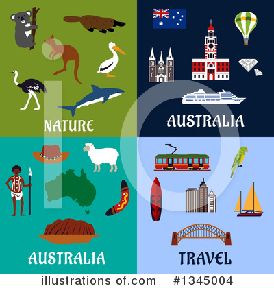 Australia Clipart #1345004 by Vector Tradition SM