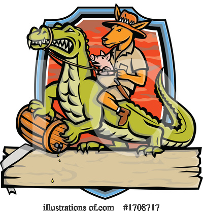 Alligator Clipart #1708717 by patrimonio