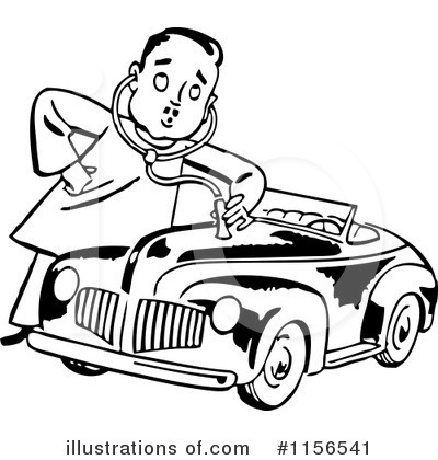 Royalty-Free (RF) Automotive Clipart Illustration by BestVector - Stock Sample #1156541