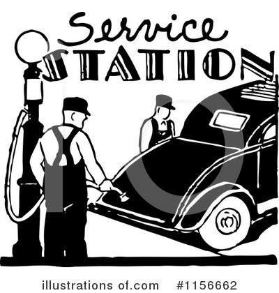 Gas Station Clipart #1156662 by BestVector