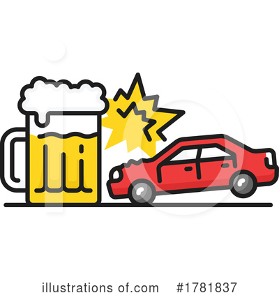 Drunk Driving Clipart #1781837 by Vector Tradition SM