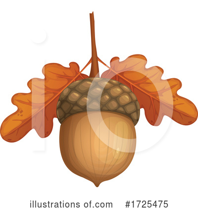 Acorn Clipart #1725475 by Vector Tradition SM