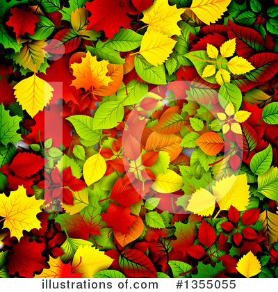 Royalty-Free (RF) Autumn Leaves Clipart Illustration by vectorace - Stock Sample #1355055
