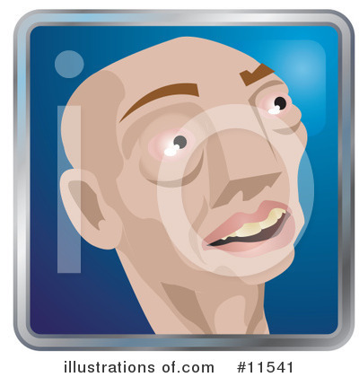 Bald Man Clipart #11541 by AtStockIllustration