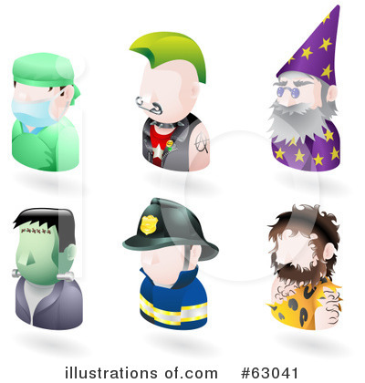 Magician Clipart #63041 by AtStockIllustration