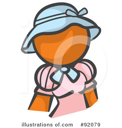 Orange Woman Clipart #92079 by Leo Blanchette
