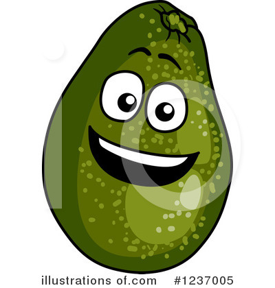 Royalty-Free (RF) Avocado Clipart Illustration by Vector Tradition SM - Stock Sample #1237005