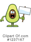 Avocado Clipart #1237167 by Cory Thoman