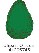 Avocado Clipart #1395745 by Vector Tradition SM