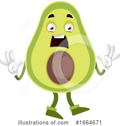 Royalty-Free (RF) Avocado Clipart Illustration by Morphart Creations - Stock Sample #1664671
