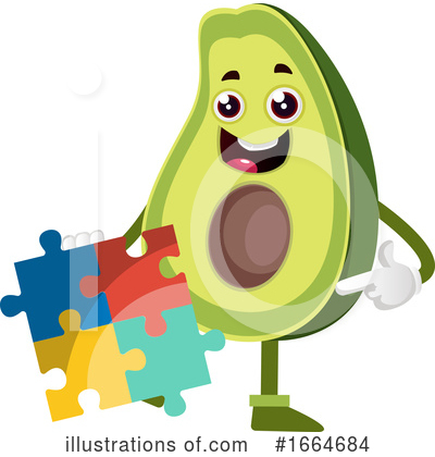 Avocado Clipart #1664684 by Morphart Creations