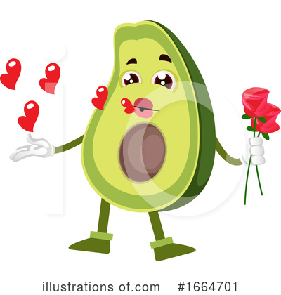 Royalty-Free (RF) Avocado Clipart Illustration by Morphart Creations - Stock Sample #1664701