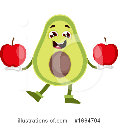 Royalty-Free (RF) Avocado Clipart Illustration by Morphart Creations - Stock Sample #1664704