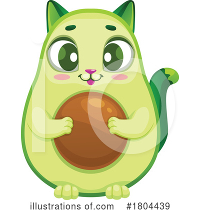 Royalty-Free (RF) Avocado Clipart Illustration by Vector Tradition SM - Stock Sample #1804439
