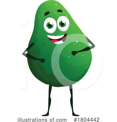 Royalty-Free (RF) Avocado Clipart Illustration by Vector Tradition SM - Stock Sample #1804442