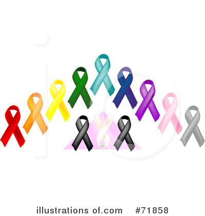 Royalty-Free (RF) Awareness Ribbons Clipart Illustration by inkgraphics - Stock Sample #71858
