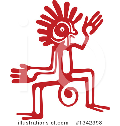 Royalty-Free (RF) Aztec Clipart Illustration by Vector Tradition SM - Stock Sample #1342398
