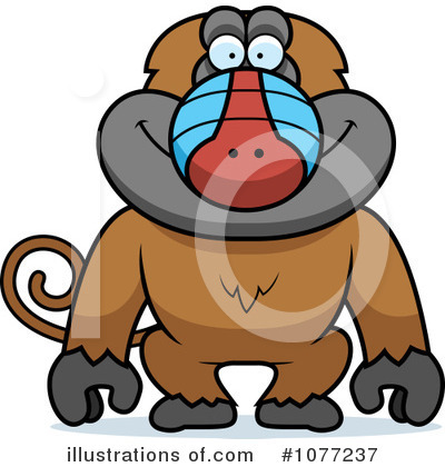 Baboon Clipart #1077237 by Cory Thoman