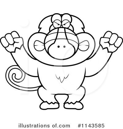 Royalty-Free (RF) Baboon Clipart Illustration by Cory Thoman - Stock Sample #1143585