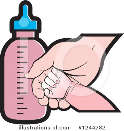 Baby Bottle Clipart #1244282 by Lal Perera