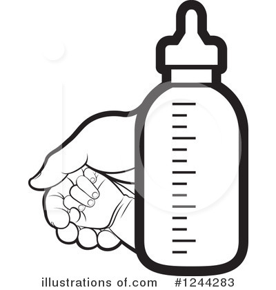 Royalty-Free (RF) Baby Bottle Clipart Illustration by Lal Perera - Stock Sample #1244283