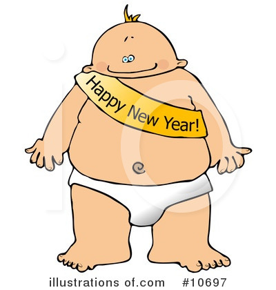 New Years Baby Clipart #10697 by djart