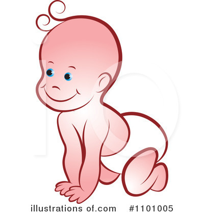 Royalty-Free (RF) Baby Clipart Illustration by Lal Perera - Stock Sample #1101005