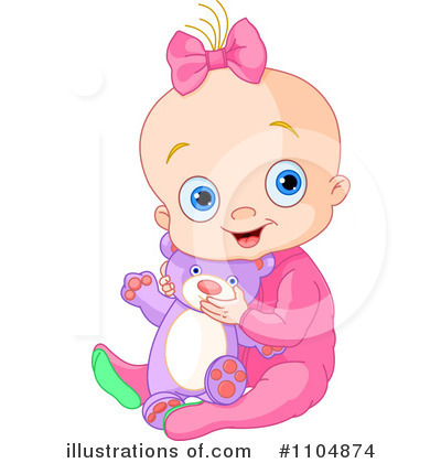 Baby Girl Clipart #1104874 by Pushkin