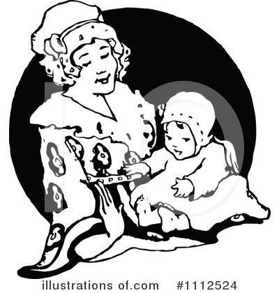 Royalty-Free (RF) Baby Clipart Illustration by Prawny Vintage - Stock Sample #1112524