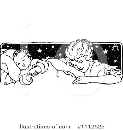 Royalty-Free (RF) Baby Clipart Illustration by Prawny Vintage - Stock Sample #1112525