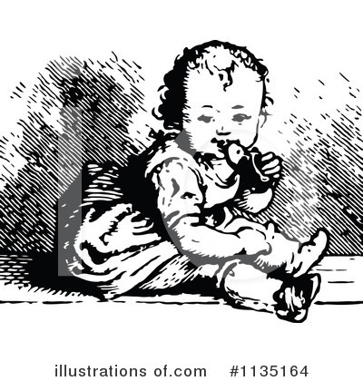 Royalty-Free (RF) Baby Clipart Illustration by Prawny Vintage - Stock Sample #1135164