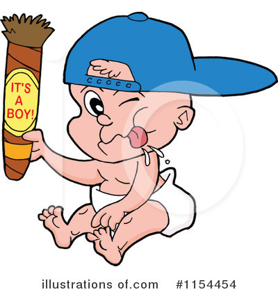 Its A Boy Clipart #1154454 by LaffToon