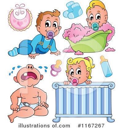 Baby Crib Clipart #1167267 by visekart