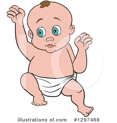 Royalty-Free (RF) Baby Clipart Illustration by LaffToon - Stock Sample #1297468