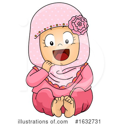 Baby Girl Clipart #1632731 by BNP Design Studio