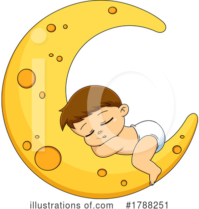 Crescent Moon Clipart #1788251 by Hit Toon