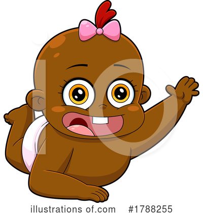 Black Baby Clipart #1788255 by Hit Toon