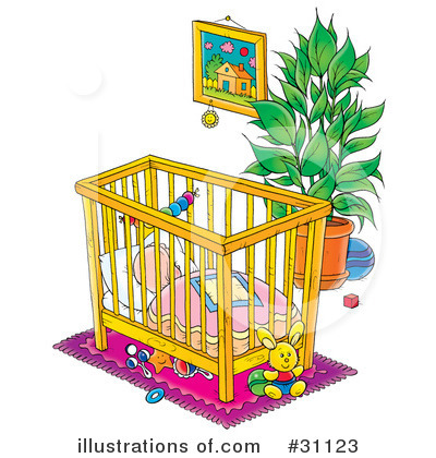 Baby Nursery Clipart #31123 by Alex Bannykh