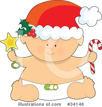 Christmas Baby Clipart #34146 by Maria Bell