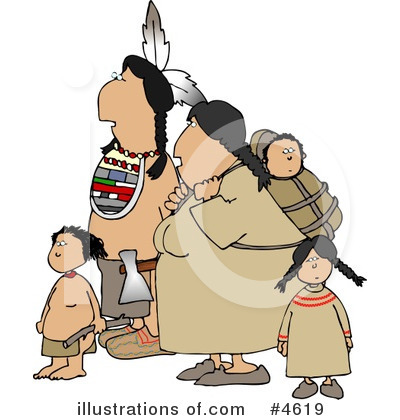 Native American Indian Clipart #4619 by djart