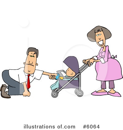 Baby Stroller Clipart #6064 by djart