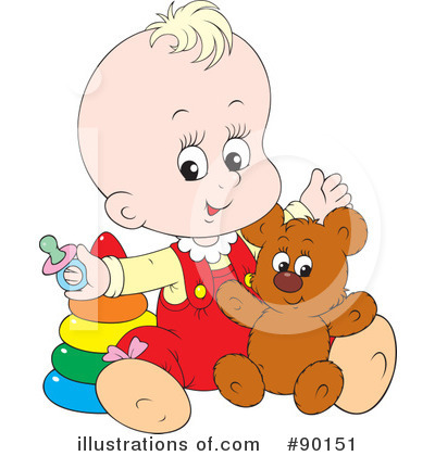 Royalty-Free (RF) Baby Clipart Illustration by Alex Bannykh - Stock Sample #90151