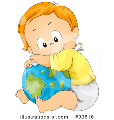 Royalty-Free (RF) Baby Clipart Illustration by BNP Design Studio - Stock Sample #93616