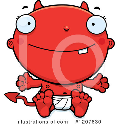Baby Devil Clipart #1207830 by Cory Thoman