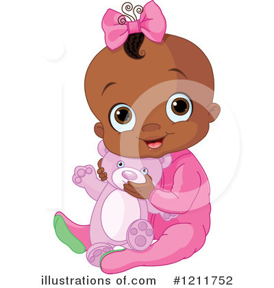 Royalty-Free (RF) Baby Girl Clipart Illustration by Pushkin - Stock Sample #1211752
