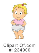 Baby Girl Clipart #1234900 by BNP Design Studio
