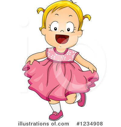Royalty-Free (RF) Baby Girl Clipart Illustration by BNP Design Studio - Stock Sample #1234908