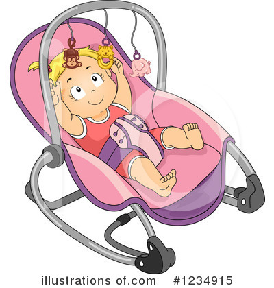 Royalty-Free (RF) Baby Girl Clipart Illustration by BNP Design Studio - Stock Sample #1234915