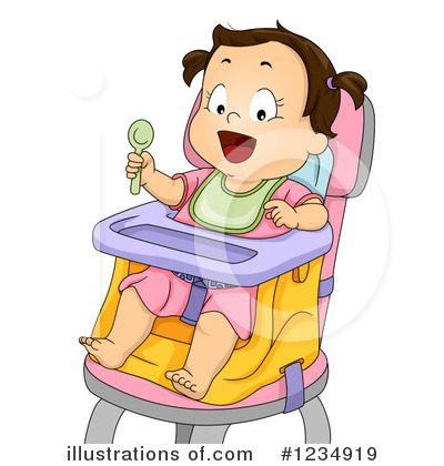 Royalty-Free (RF) Baby Girl Clipart Illustration by BNP Design Studio - Stock Sample #1234919